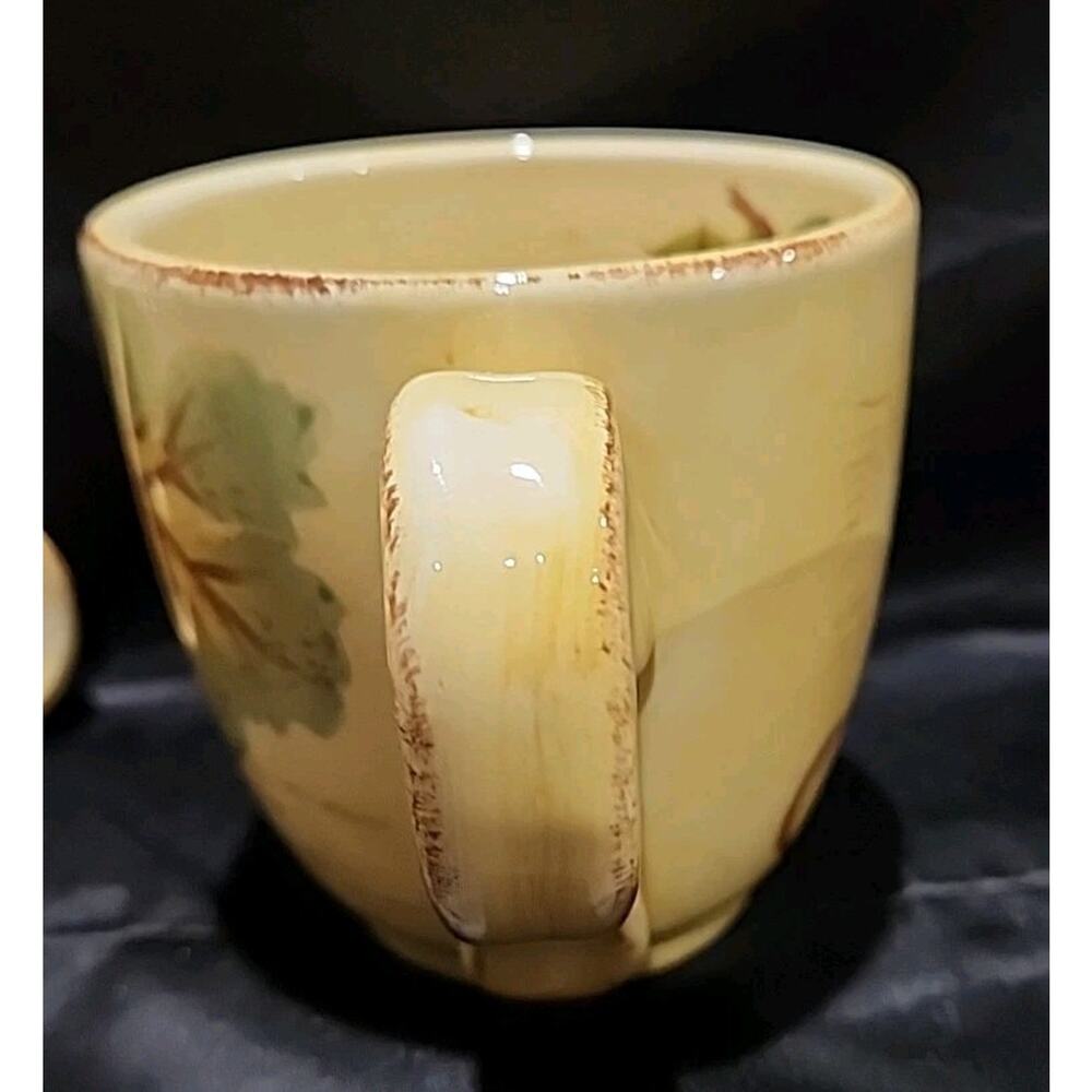 Set Of 4 Table Top Unlimited Vino Hand Painted Mugs - Picture 6 of 8